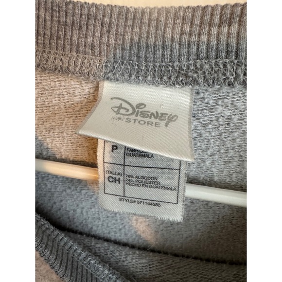 Disney Store Mickey Mouse Graphic Sweatshirt Gray Crewneck Pullover Size Small - Picture 3 of 6